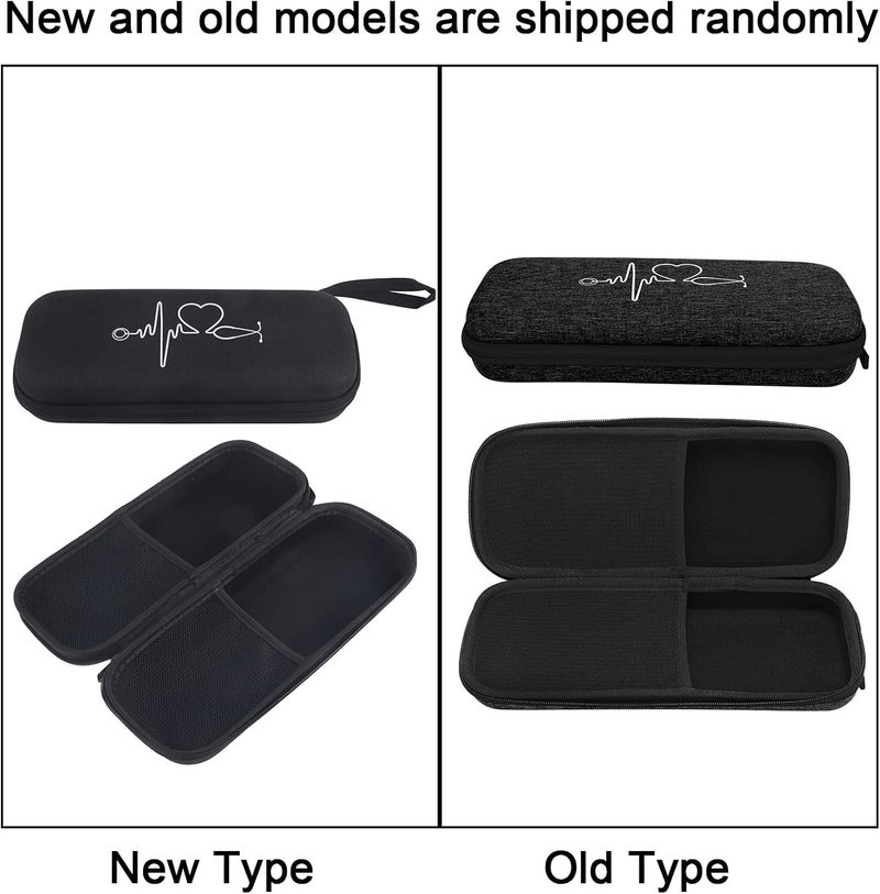 woobles Stethoscopes Hard Storage Carrying Case, Simple Shockproof Stethoscope Storage Bag, EVA Portable Stethoscope Organizer Box (Built-in Anti-collision)(GC-0360 Auscultation Package 7 Colors Black) - Image 3